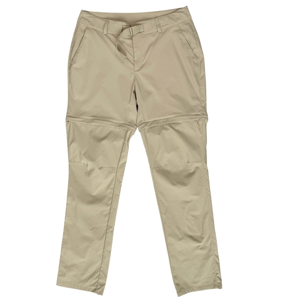 North Face Womens Beige Convertible Hiking Pants 12 Long Gorpcore Trail Trekking